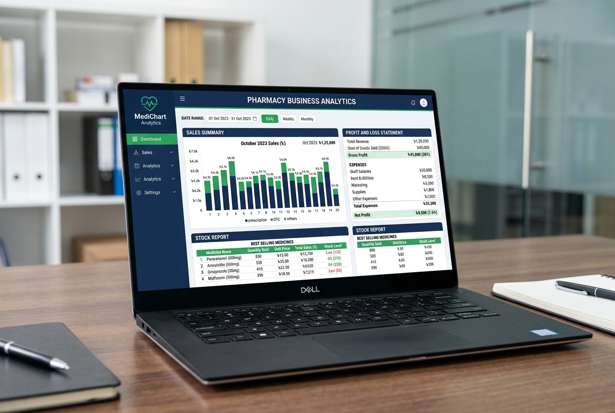 PharmacyOS Financial Reports স্ক্রিনশট